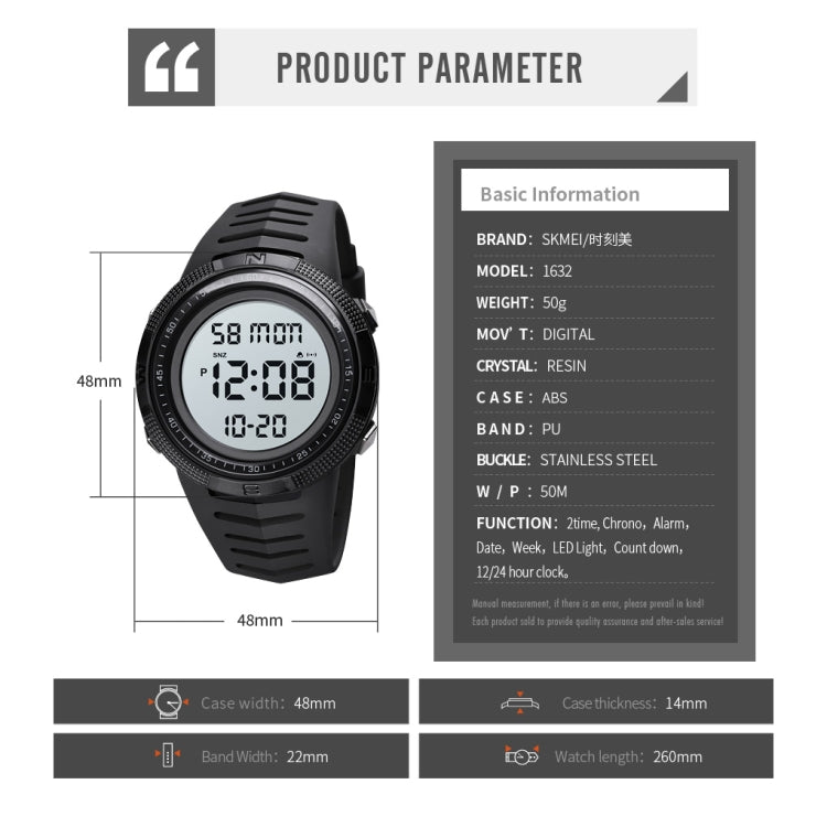 skmei-1632-dual-time-display-luminous-electronic-watch-support-alarm-clockblack