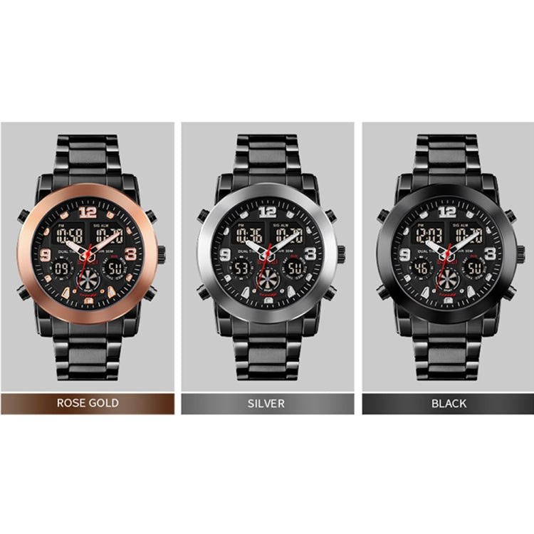 skmei-1642-three-time-display-luminous-electronic-watch-support-alarm-clockrose-gold