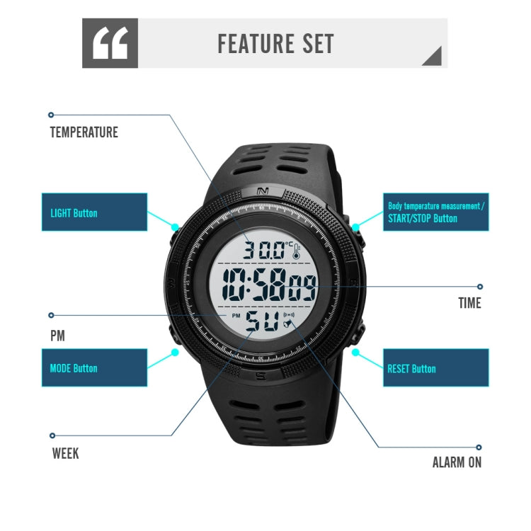 skmei-1681-multifunctional-led-digital-display-luminous-electronic-watch-support-body-ambient-temperature-measurementblack-white