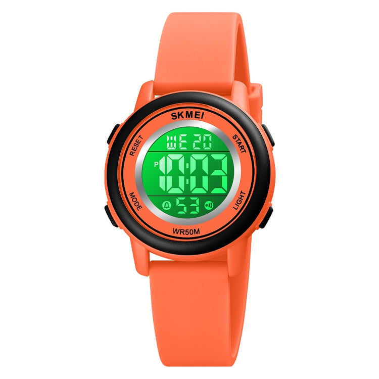 skmei-1721-triplicate-round-dial-led-digital-display-luminous-silicone-strap-electronic-watchorange