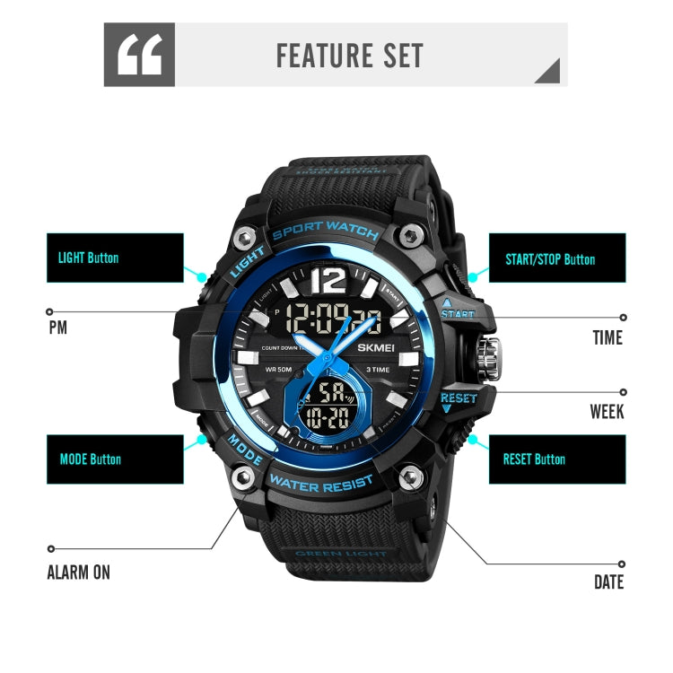 skmei-1725-three-time-led-digital-display-timing-luminous-electronic-watchrose-gold
