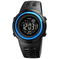 skmei-1773-triplicate-round-led-dual-time-digital-display-colorful-backlight-electronic-watchblue-black