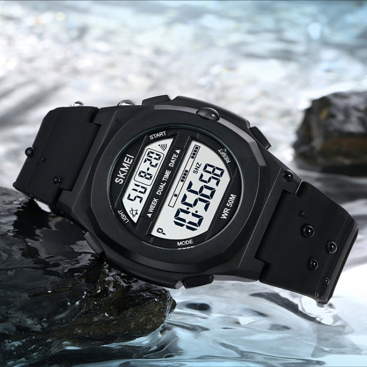 skmei-1821-stainless-steel-buckle-silicone-strap-electronic-watchkhaki