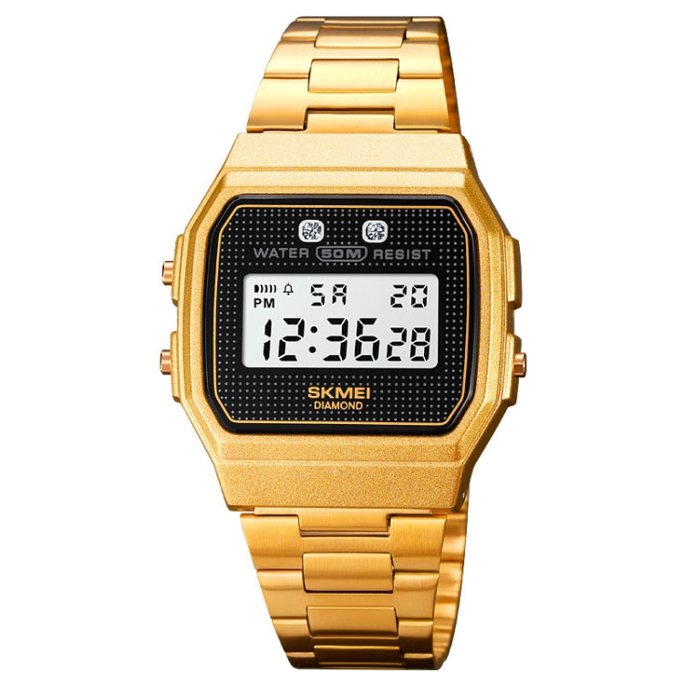 skmei-1952-resin-mirror-abs-case-waterproof-electronic-watchgolden-steel-belt
