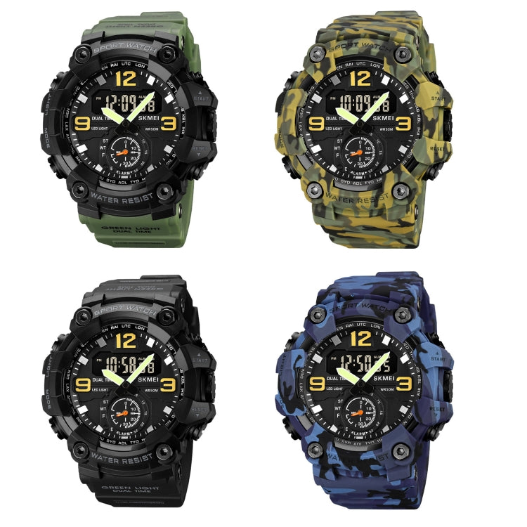 skmei-1965-stainless-steel-buckle-pu-strap-waterproof-electronic-watcharmy-green