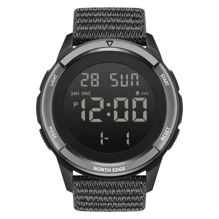 north-edge-terrax-outdoor-luminous-waterproof-men-multifunctional-nylon-strap-sports-watchblack