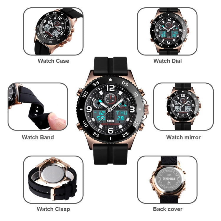 skmei-1538-multi-function-time-large-dial-steel-belt-men-casual-sports-electronic-watchrose-gold-silicone-belt