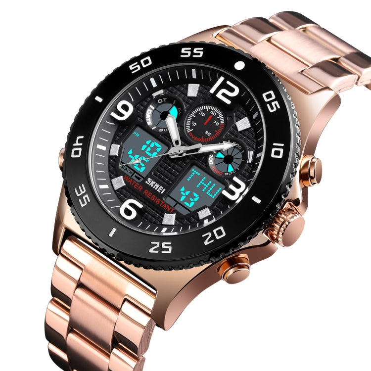 skmei-1538-multi-function-time-large-dial-steel-belt-men-casual-sports-electronic-watchrose-gold-steel-belt