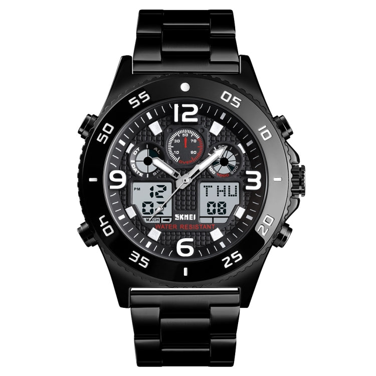 skmei-1538-multi-function-time-large-dial-steel-belt-men-casual-sports-electronic-watchblack-steel-belt