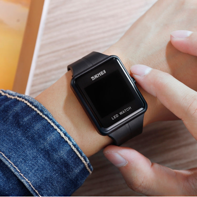 skmei-1541-fashion-led-watch-square-couple-model-waterproof-electronic-watch-silicone-watchblack