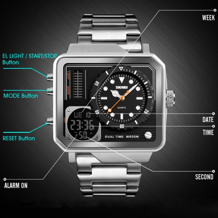 skmei-1392-multi-function-outdoor-sports-watch-business-double-display-waterproof-electronic-watchgolden