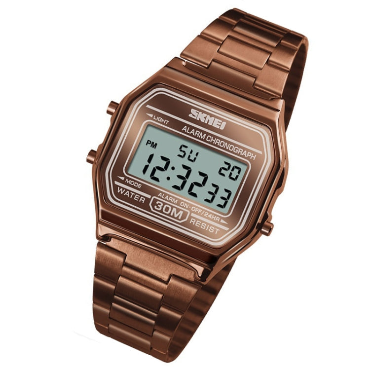 skmei-1123-men-business-lightweight-watch-waterproof-steel-band-electronic-watch-coffee-gold