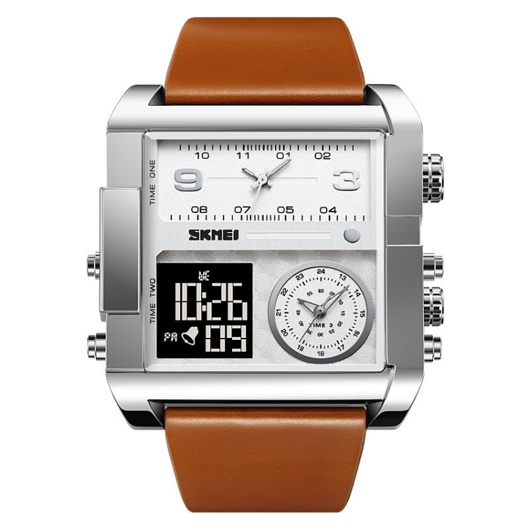 skmei-2020-square-large-dial-triple-movement-men-sports-watchsilver-shell-brown-belt-black-machine