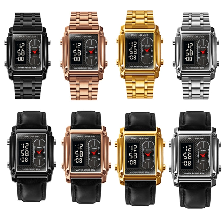 skmei-1868-square-double-display-waterproof-men-watch-style-leather-belt-gold