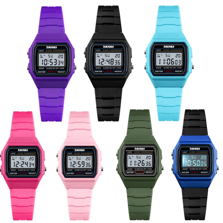 SKMEI 1460 Children Luminous Multifunctional Waterproof Thin Sports Watch(Black)