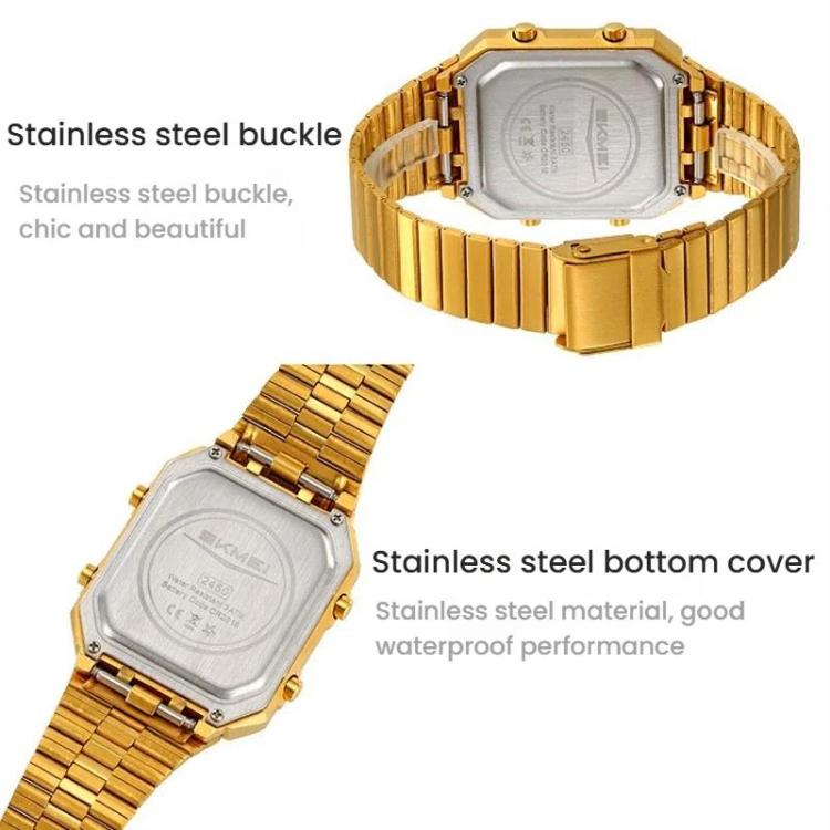 skmei-2450-men-business-multifunctional-watch-casual-waterproof-square-electronic-watchgold