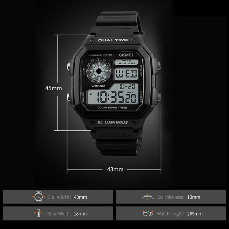 skmei-1299-multifunctional-outdoor-sports-noctilucent-waterproof-digital-display-wrist-watch-army-green