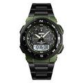 skmei-1370-multifunctional-men-outdoor-sports-noctilucent-waterproof-stainless-steel-digital-wrist-watch-army-green