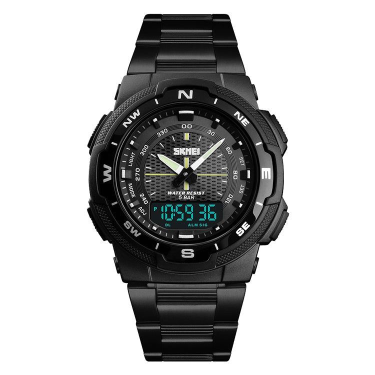 skmei-1370-multifunctional-men-outdoor-sports-noctilucent-waterproof-stainless-steel-digital-wrist-watch-black