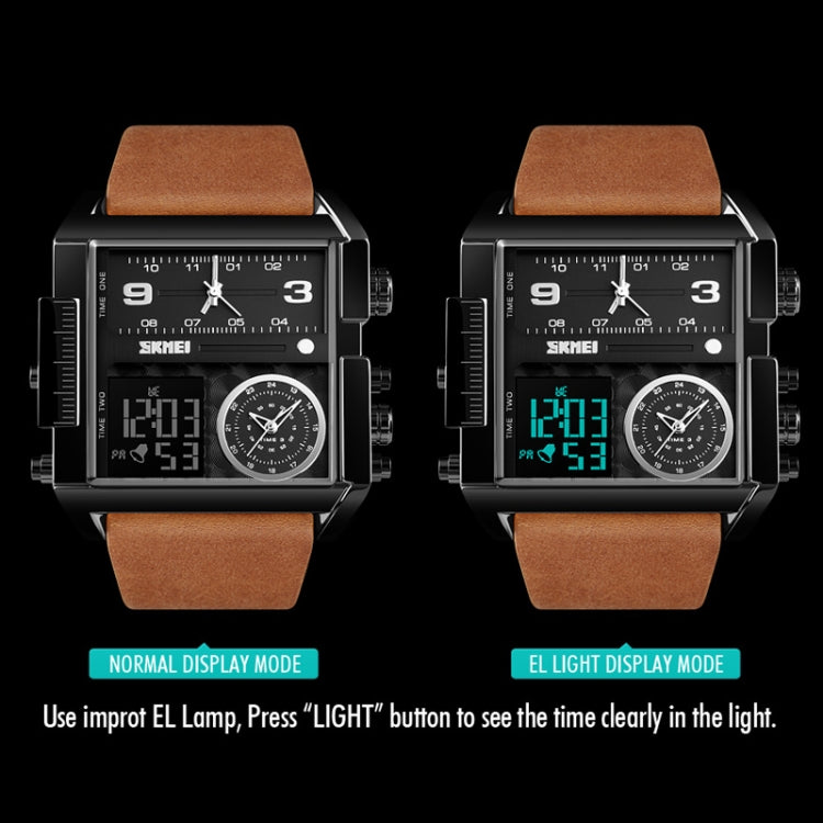 skmei-1391-multifunctional-men-business-digital-watch-30m-waterproof-square-dial-wrist-watch-with-leather-watchbandblack-coffee