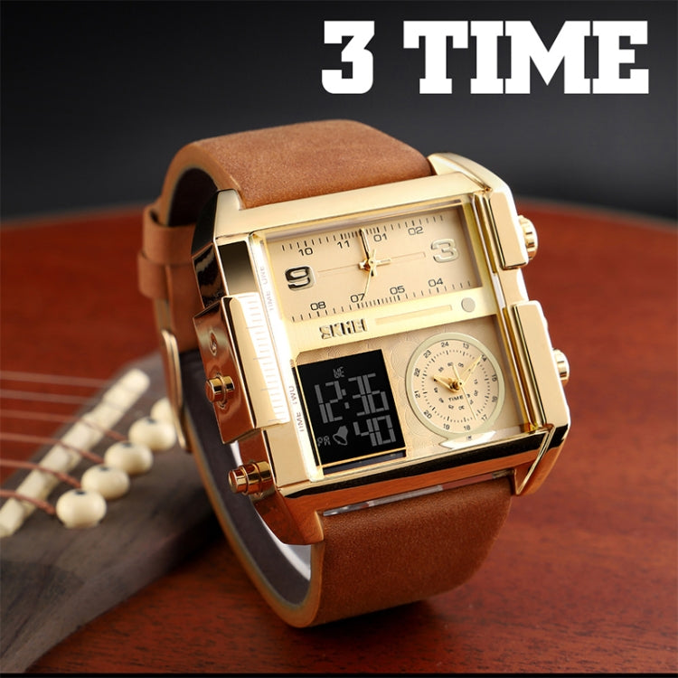 skmei-1391-multifunctional-men-business-digital-watch-30m-waterproof-square-dial-wrist-watch-with-leather-watchbandblack-coffee